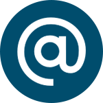 Blaues Internet Icon